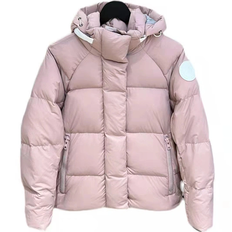 Women′s Duck Down Jacket 2022 New Design Goose Down Coat with Reflective Stripe on Hood